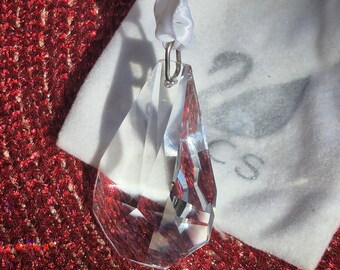 Swarovski Crystal Teardrop Suncatcher Ornament Pendant Highly Prismatic hanger sun catcher clear