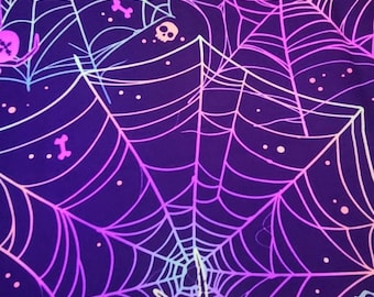 Halloween background digital image purple web spiders