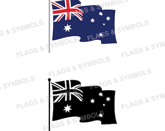 Australia flag Transparent. Australia flag wavy vector. Australia flag cut file. Australia national flag. Australia country flag