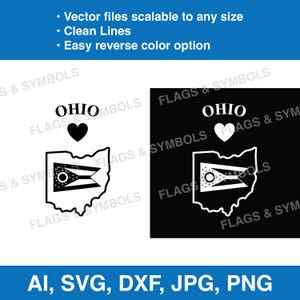 Ohio state flag vector. Ohio outline cut file. Ohio laser cut.  Ohio state vector. Ohio flag cricut file. Ohio Instant download. Ohio png