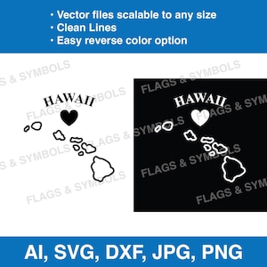 Hawaii state flag vector. Hawaii outline cut file. Hawaii laser cut.  Hawaii state vector. Hawaii flag cricut file. Hawaii Instant download