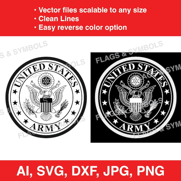 United States Army Logo Us Army Logo Laser Cut - Etsy