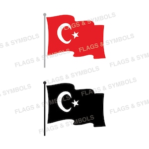 Turkey flag vector. Turkey flag download. Turkey flag wavy vector. Turkey flag cut file. Turkey national flag. Turkey country flag