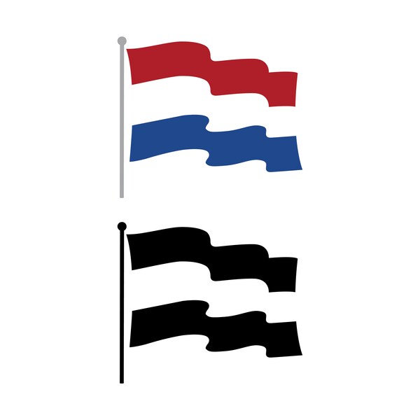 Netherlands flag download. Netherlands flag wavy vector. Netherlands flag cut file. Netherlands national flag. Flag of Netherlands