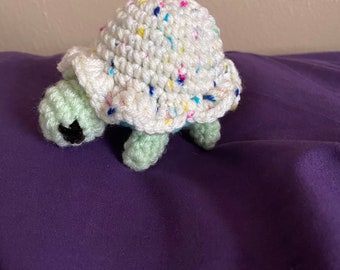 crocheted turtle