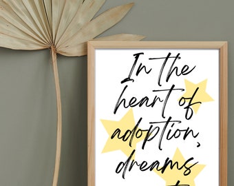 Adoptionsgeschenk für Adoptivkind Adoptionskunst Gotcha Day Adoptionsgeschenk Pflegekind Adoptionsgeschenk für Adoptivfamilie
