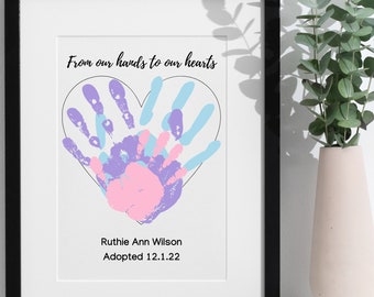 Adoption gift for adopted child adoption art gotcha day unique adoption gift foster care gift for adoptive family