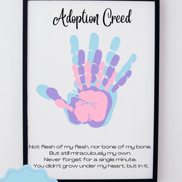 Adoption Day Gift | Gift for Adopted Child | Adoption Art | Gotcha Day | Unique Adoption Gift | Foster Care Gift | Adoptive Family