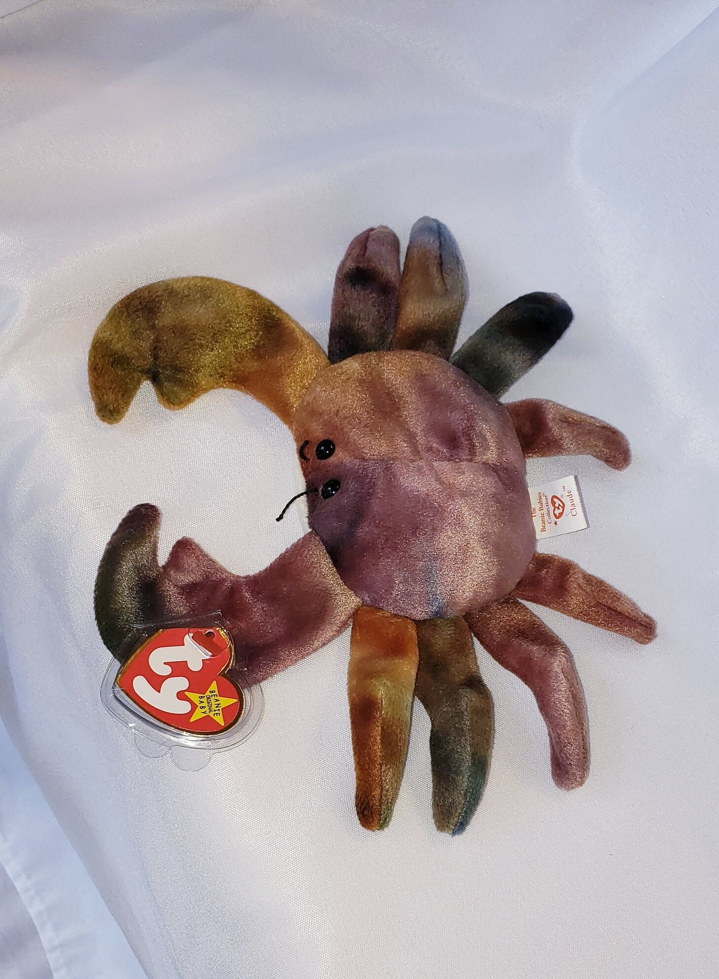 TY Beanie Baby CLAUDE the Mint, Tag Cover