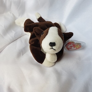 Ty Beanie Baby “Bruno” the Bull Terrier Dog Plush.  1997. Vintage.