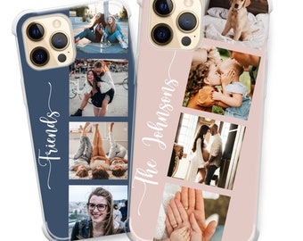 Personalised Case for iPhone 11 12 13 14 Custom Photo Name Silicone Phone Cover