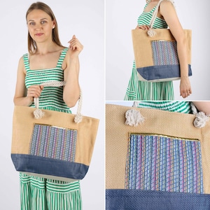 Beach bag waterproof, summer bag, beach bag with zipper, bathing bag sauna bag ladies XXL shopping bag shopper fabric bag gift