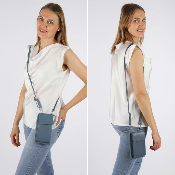 Leather Phone Bag With Wallet for Women, Women's Phone