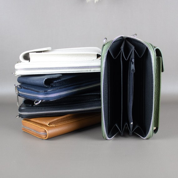 ショルダーバッグ・ポシェット OCCURSOURCE Borga Shoulder Bag + Card Wallet[2 COLOR] Leather Phone Bag With Wallet for Women, Women's Phone