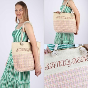 Beach bag waterproof, summer bag, beach bag with zipper, bathing bag sauna bag ladies XXL shopping bag shopper fabric bag gift