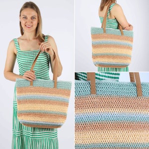 Strandtasche Wasserdicht, Summerbag, Beach Bag mit Reißverschluss, Badetasche Saunatasche Damen XXL Shoppingbag Shopper Stofftasche Geschenk