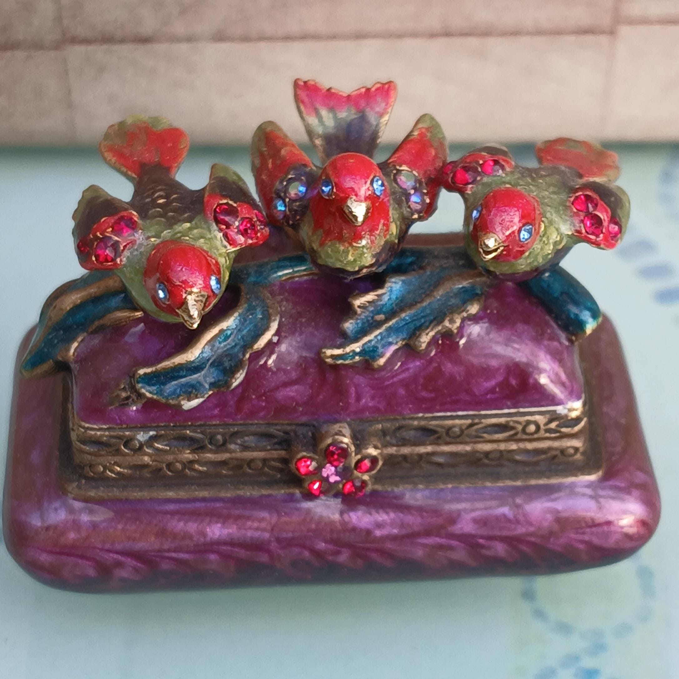 Jay Strongwater Enamel Swarovski Crystal Miniature Boxes, Choose