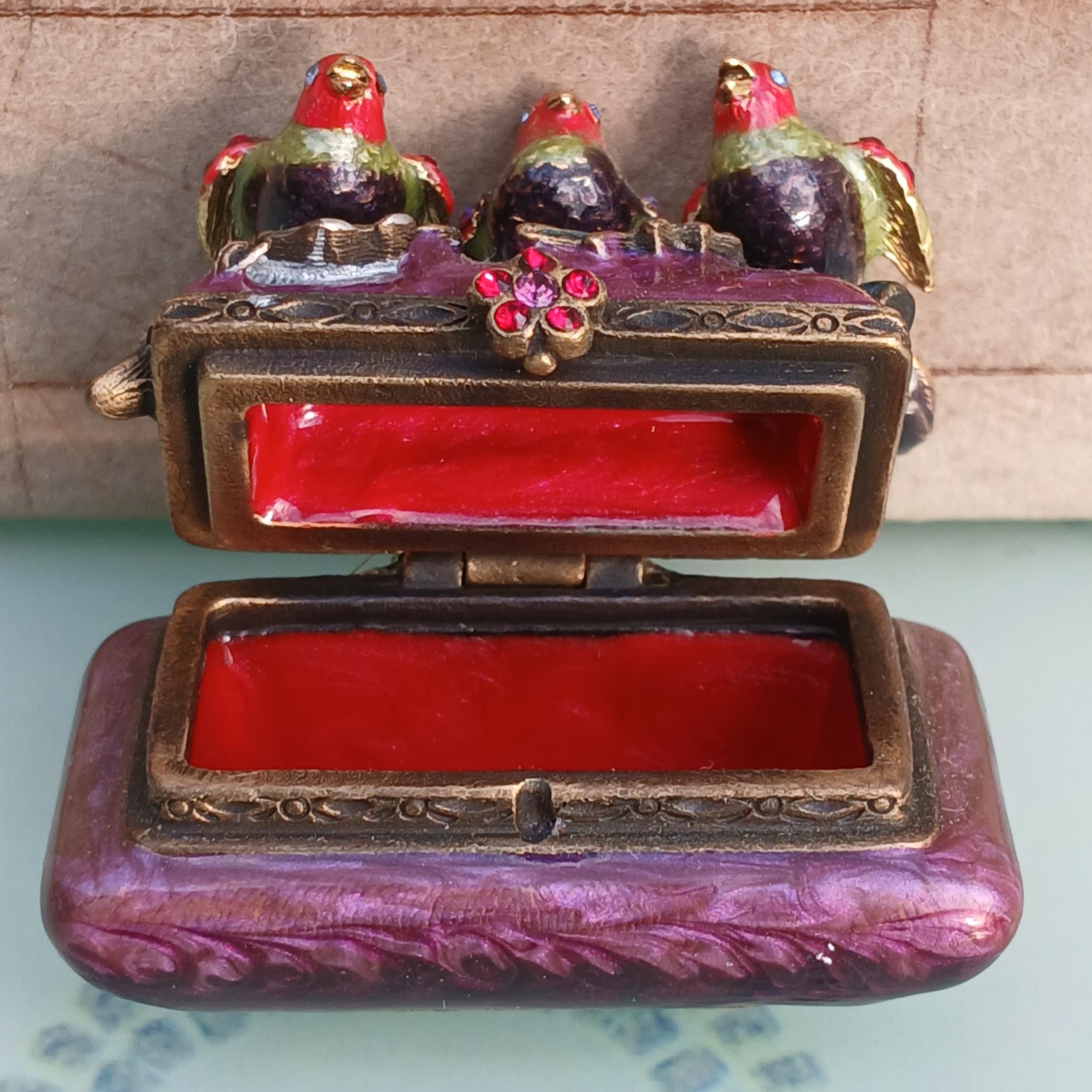 Jay Strongwater Enamel Swarovski Crystal Miniature Boxes, Choose