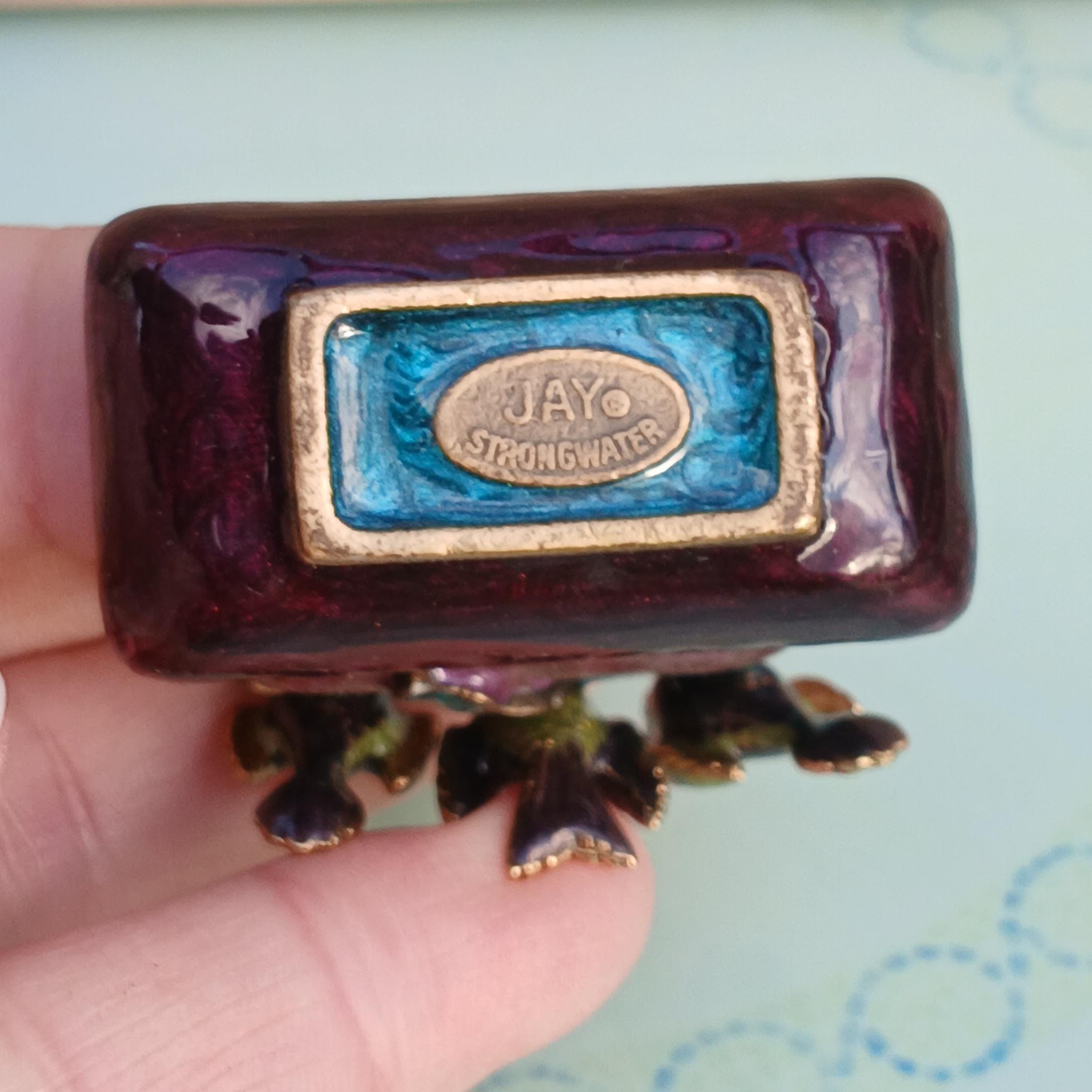 Jay Strongwater Enamel Swarovski Crystal Miniature Boxes, Choose