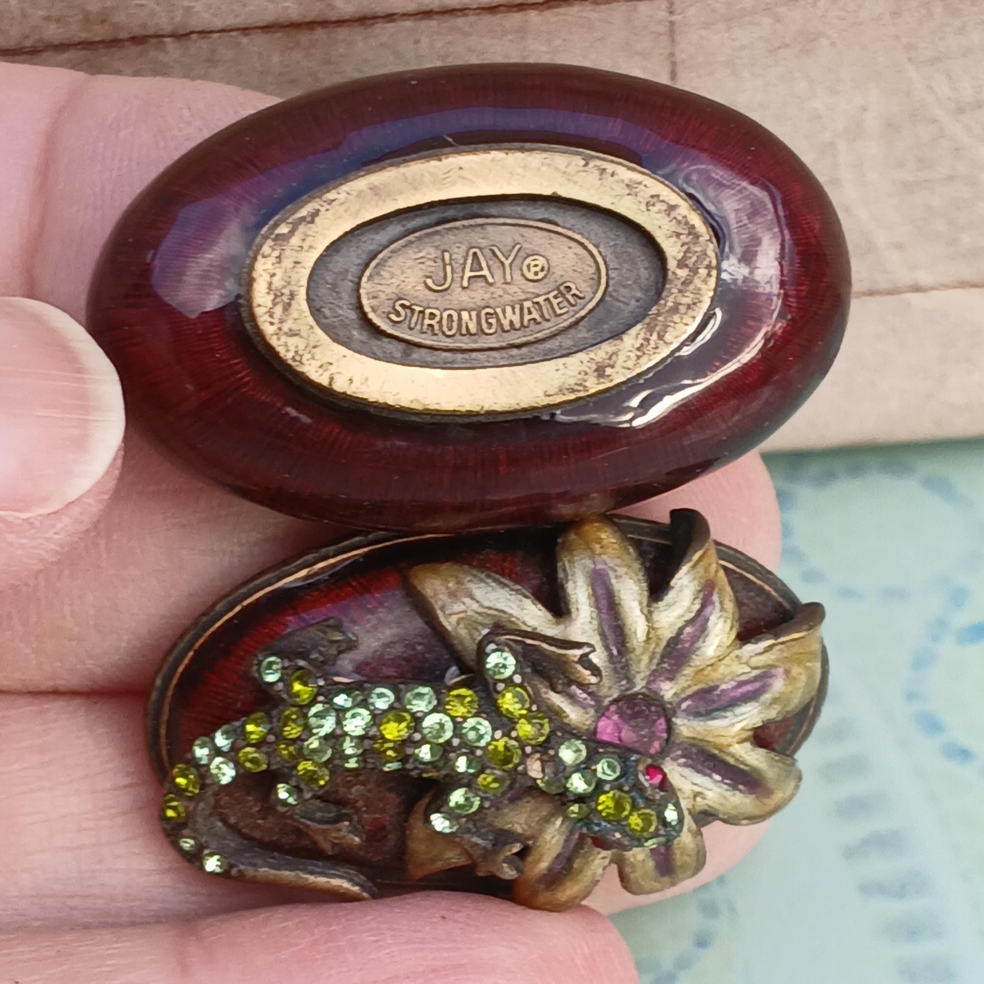 Jay Strongwater Enamel Swarovski Crystal Miniature Boxes, Choose