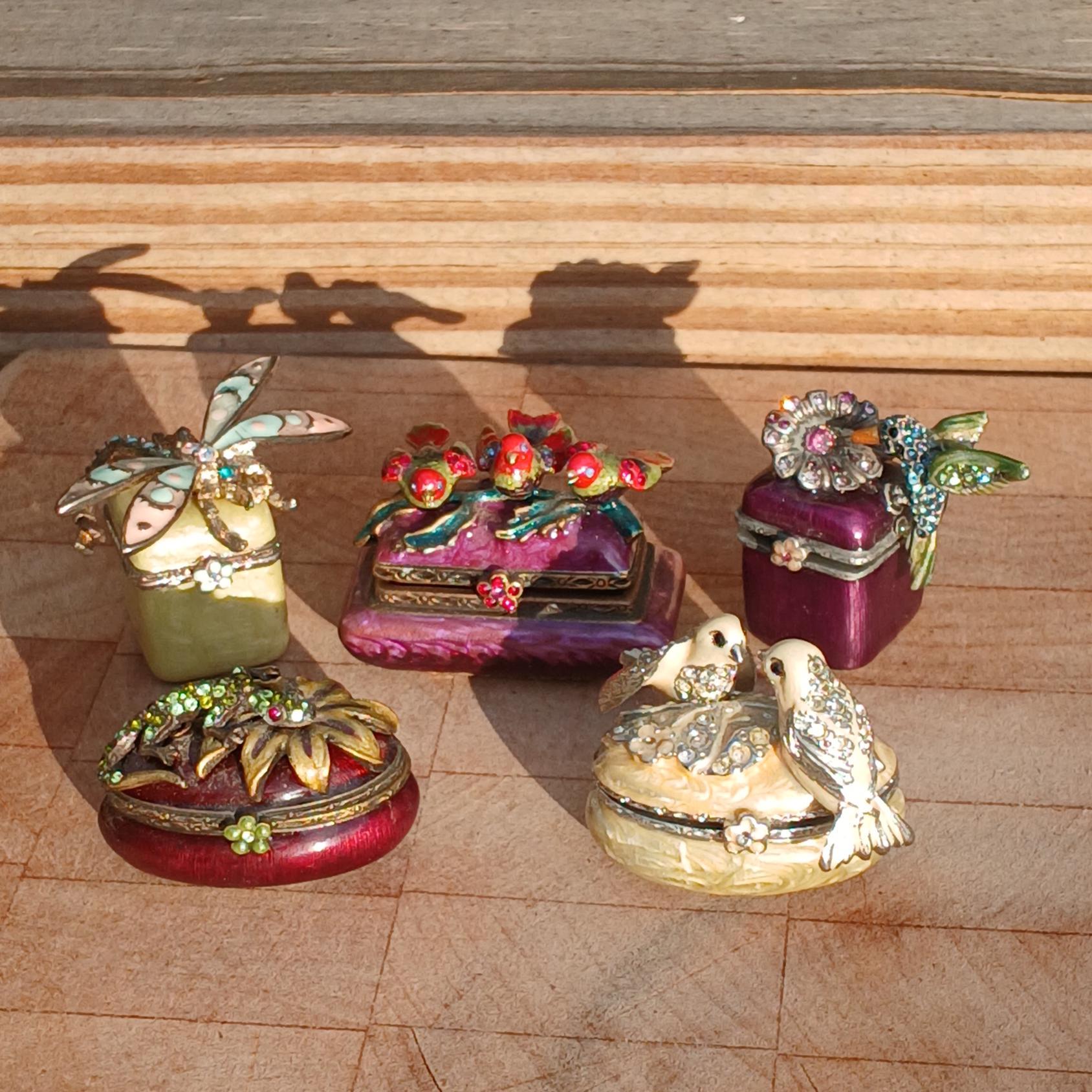 Jay Strongwater トリンケットボックス スワロフスキークリスタル Jay Strongwater Enamel Swarovski Crystal Miniature Boxes, Choose
