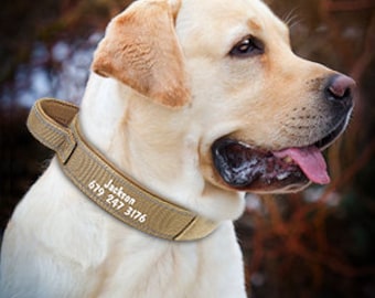 Personalized  Dog Collar Custom Military Dog Collar Tactical Dog Collar