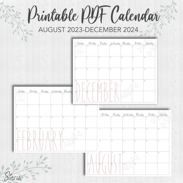 Artsy Calendar Etsy