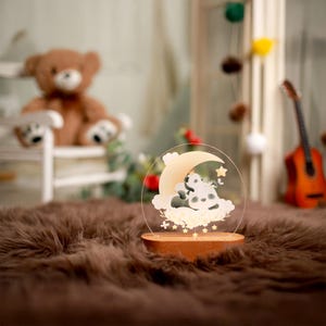 Custom Clouds LED Night Light: Kids Bedroom Decor, Toddler Gift