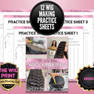 Wig Making Practice Sheets | Beginner Friendly | Wig Makers | Hair Stylists | Wig Class