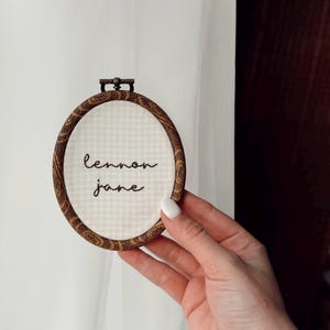 Custom Name Embroidery Hoop, Baby Name Announcement, Wedding Shower Gift, Baby Shower Gift, Mother&#39;s Day Gift