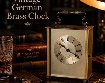 Vintage Kienzle Quartz Desk Clock Made in Germany Metal - Etsy