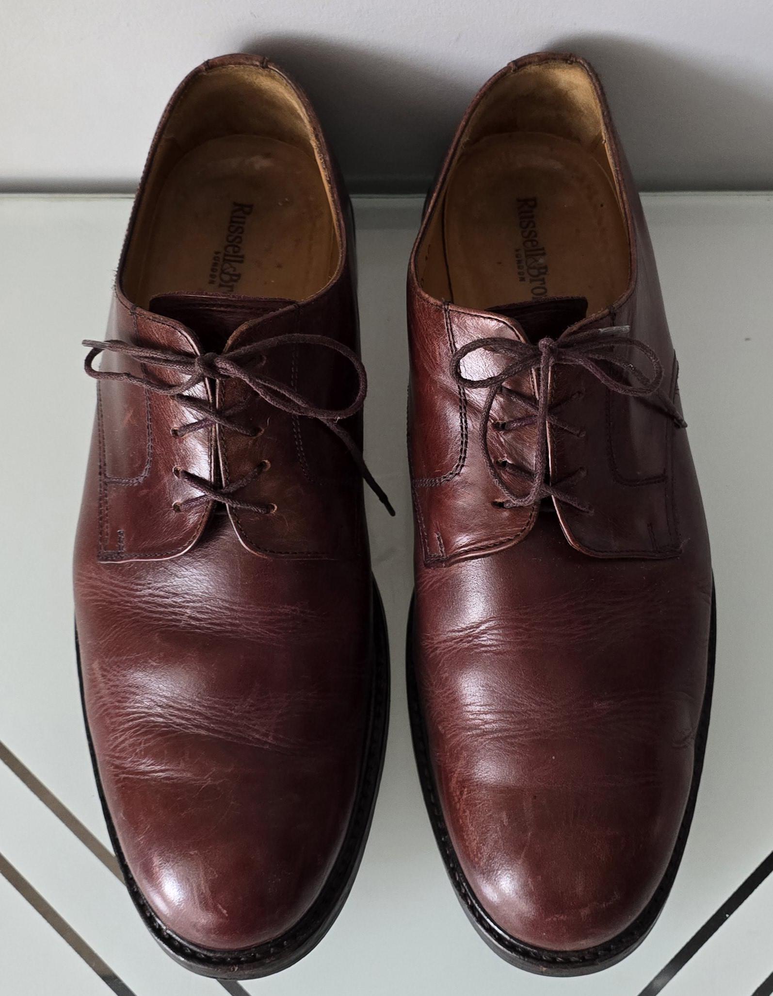 Russell & Bromley Men’s Brown Wingtip Brogue Derby Shoes Oxfords Men’s Sz 10.5 Russell & Bromley Brown Leather Oxford UK 9.5 G - Abbot main image 2