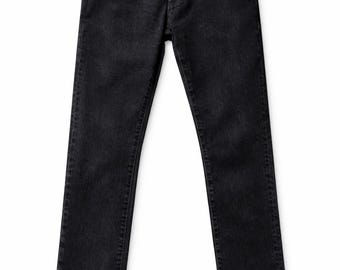 Jeans Levi’s 504 da uomo, neri, gamba dritta, taglia W36, vestibilità classica regolare, in denim, casual, per tutti i giorni.