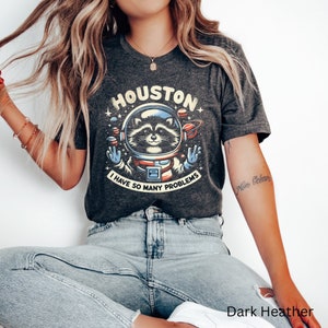 Houston I Have So Many Problems Shirt, Raccoon In Space Shirt, Funny Raccoon Shirts, Retro 90s Graphic Shirt, Animal Quote Shirt, Animal Tee
