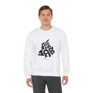 Original Punjab Unisex Sweatshirt, Unisex Sweatshirts, Punjabi Apparel, Desi Sweatshirt, Bollywood Apparel, Gifts for him and her.