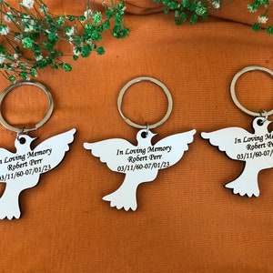 Bulk funeral favors personalized wood keychain loss of loved memory favors for guest ,forever favor,ın loving memory celebration of life