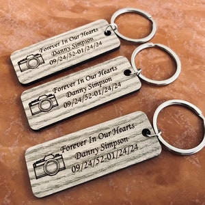 Funeral Favors Personalized, Keychain For Remembrance, Bulk Key chain For Funeral Memorial, Bulk Memorial Favor, Loss of loved One Keychain