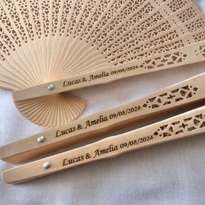 Bulk Fans for Wedding Guests, Wedding Folding Fan Rustic Favors Custom Hand Fan Engraved Hand Fan Wood Handheld Fan Bulk Wedding Fans Guests
