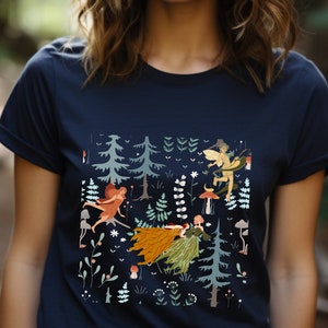 Playera de Hadas, playera bosque encantado, Playera mística