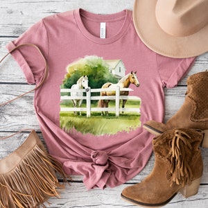 Playera de Caballos, Camiseta de Granja, amantes de caballos.
