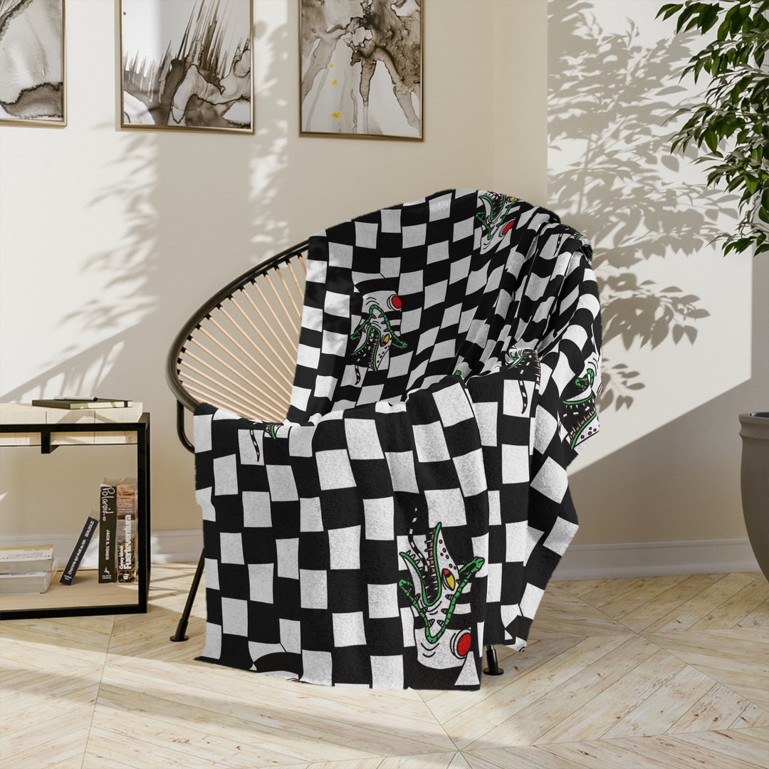 Beetlejuice Sandworm Velveteen Minky Blanket Beetlejuice Etsy