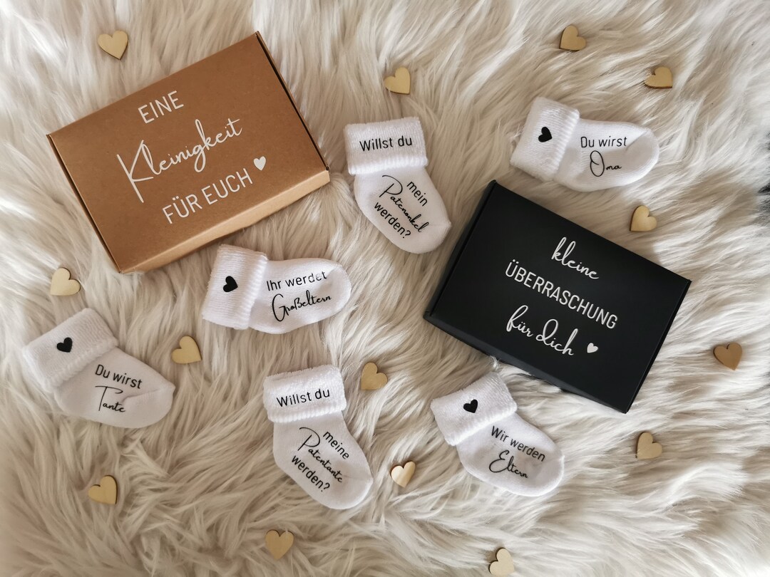 Personalisiertes Baby Body - Süße Schwangerschaftsverkündung