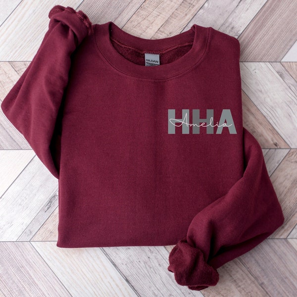 Custom Home Health Aide Sweatshirt, HHA Gift, Home Health Gift, Home Health Aide Shirt, Health Aide Top, Custom Home Health, Caregiver Gift