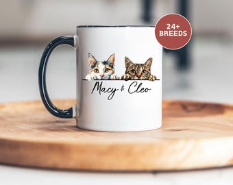 Custom Cat Mug, Personalized Cat Photo Mug, Custom Cat Name Mug, Custom Pet Coffee Mug, Cat Mom Mug, Cat Dad Mug, Customized Cat Lover Gift