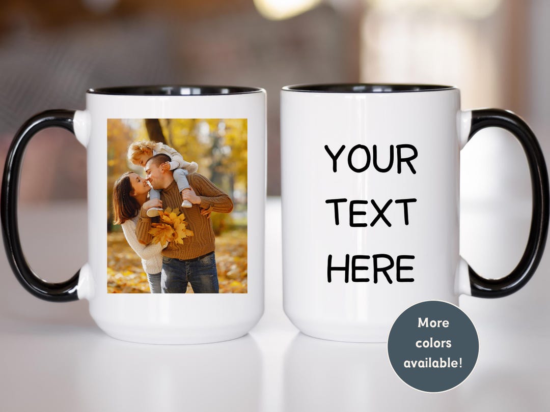 Custom Photo Mug, Custom Picture Mug, Photo Mug Gift, Custom Family Mug ...