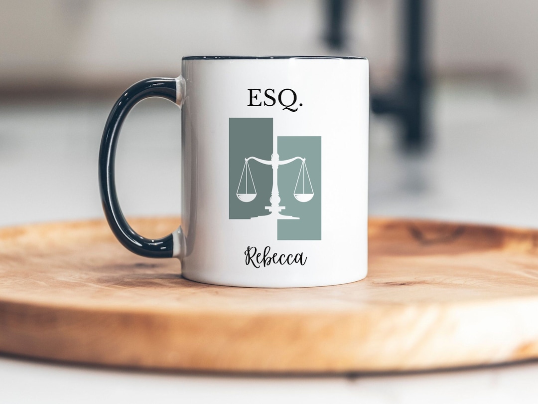 Custom Law Graduate Mug, Law School Graduate Gift, New Lawyer Gift, JD