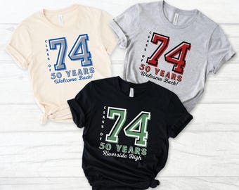 Custom Class Reunion Shirt, Personalized Class Reunion Gift, High School Class Reunion Favors, Reunion T-Shirt, Group Graduation Shirts