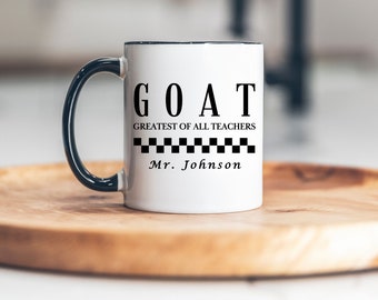 Custom Male Teacher Mug, Personalized Male Teacher Gifts, Teacher Gift From Student, End of Year Gift, Teacher Gift For Him, Funny Teacher