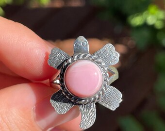 Pink Conch Shell Turtle Pink Conch Turtle Ring | 925 Sterling Silver | Size 6.5 Z15 - Etsy