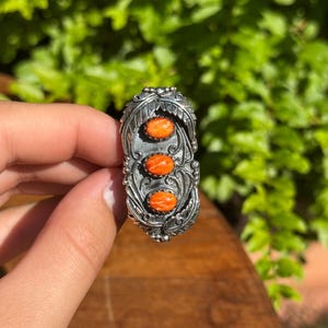 Spiny Oyster Ring | Sterling Silver Size 8.75 A447
